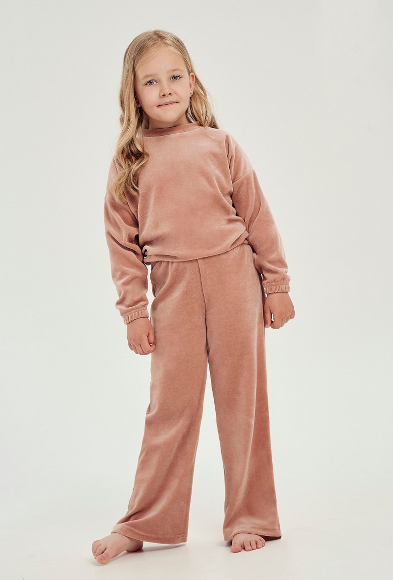 3037/3049 AW23/24 BELLE Пижама для девочек со штанами, бежевый