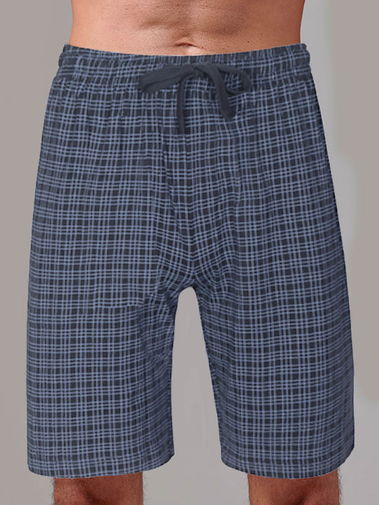 Шорты мужские GENTLEMEN GK2103, синий/клетка Gentlemen