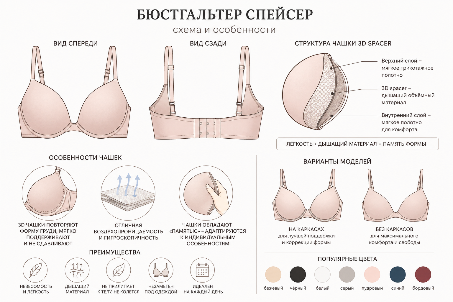 Бюстгальтер-спейсеры